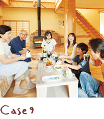 case9 4世代7人の暮らしを包む木の家ができた。